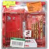 Image 1 : INCOMPLETE MILWAUKEE 1/16-1/2" DRILL BIT SET
