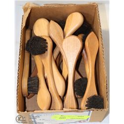 LOT OF 12 SHOE POLISH BRUSHES