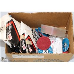 LOT OF DRILL BITS AND SMALL ABRASIVE DISCS
