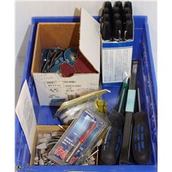 LOT OF ASST. DREMEL BITS, MARKERS, DRIVERS & MORE