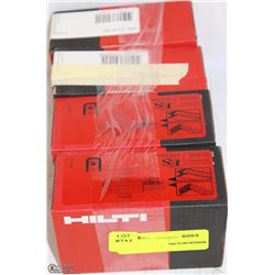 LOT OF 400 HILTI 62MM STEEL/MASONRY NAILS