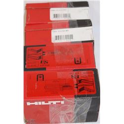 LOT OF 400 HILTI 62MM STEEL/MASONRY NAILS