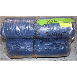 LOT OF BLUE TARPS