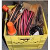 Image 1 : CRATE OF ASST TOOLS, CORDS AND MORE