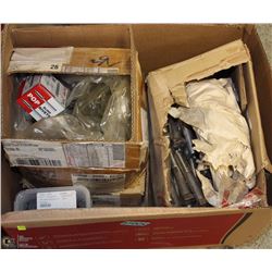 LARGE BOX OF ASST. FASTENERS AND FITTINGS