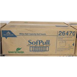 CASE OF 6 GP HIGH CAPACITY WHITE TOWEL ROLLS