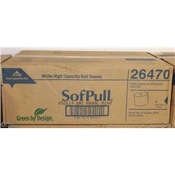 CASE OF 6 GP HIGH CAPACITY WHITE TOWEL ROLLS