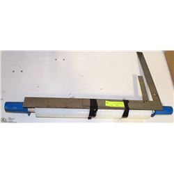 2 CARPENTER SQUARES WITH SHRINK WRAP HOLDER