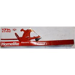HOMELITE 17" ELECTRIC HEDGE TRIMMER