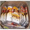Image 1 : LARGE BOX OF 3PK WOODEN PAINTBRUSHES