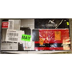 LARGE ELITE BLACK STEEL MAILBOX