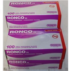 LOT OF 500 RONCO POWDERFREE DISPOSABLE GLOVES