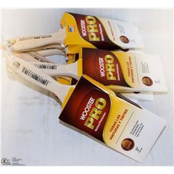 LOT OF 7 WOOSTER PRO 3" PAINTBRUSHES