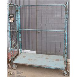 ROLLING METAL CAGE WITH DOORS
