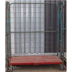 ROLLING METAL CAGE WITHOUT DOORS
