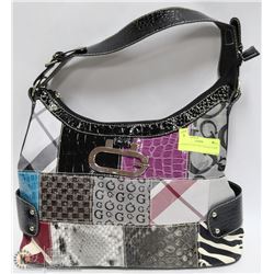GUESS STYLED PATCHWORK PURSE