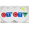 Image 1 : LOT OF 2 CTV ROUND SIGNS