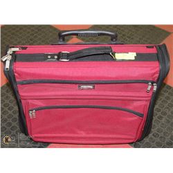 WHEELED GARMENT SUITCASE BAG APPROX 19"X21"