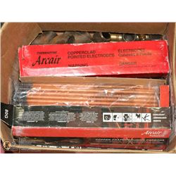 LOT OF 3 CASES ARCAIR GOUGING ROD 5/16" & 1/4"