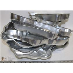 9 VINTAGE CHARACTER CAKE PANS 1971+