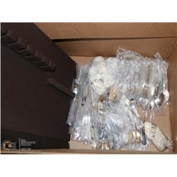 LARGE ESTATE SILVERWARE SET