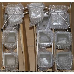LOT OF 4 NEW 3PC CANDLE HOLDERS SETS WITH STANDS