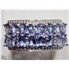 Image 1 : #9-STERLING SILVER TANZANITE RING