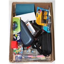 ESTATE BOX OF MISC HOUSEHOLD ITEMS