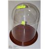 Image 1 : ROUND GLASS DISPLAY CASE 9” BASE