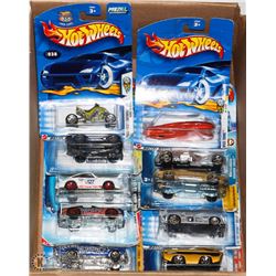 FLAT OF 10 ASSORTED HOT WHEEL COLLECTOR CARS