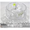 Image 1 : ESTATE CRYSTAL BOWL AND NAPKIN RINGS