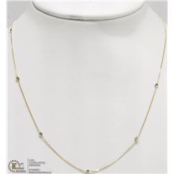 #11-10KT YELLOW GOLD DIAMOND NECKLACE