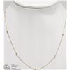 Image 1 : #11-10KT YELLOW GOLD DIAMOND NECKLACE