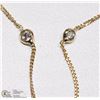 Image 2 : #11-10KT YELLOW GOLD DIAMOND NECKLACE