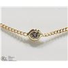 Image 3 : #11-10KT YELLOW GOLD DIAMOND NECKLACE