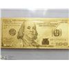 Image 1 : #15-24KT YELLOW GOLD "U.S. $100" FOIL