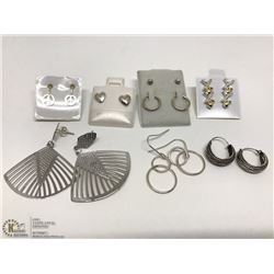 #16-ASSORTED 7 PAIRS STERLING SILVER EARRINGS