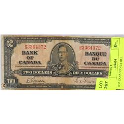 1937 CANADIAN $2 BILL