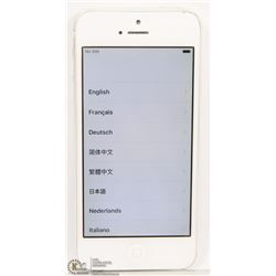 APPLE iPHONE 5 16GB SILVER FOR ROGERS