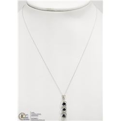 #23-14KT W.GOLD DIAMOND PENDANT W/CHAIN