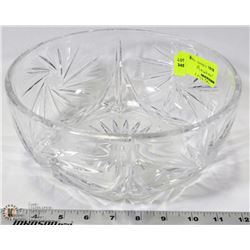 LARGE PINWHEEL CRYSTAL BOWL