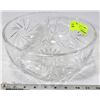 Image 1 : LARGE PINWHEEL CRYSTAL BOWL
