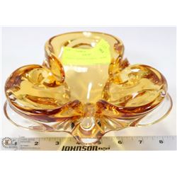 CHALET SIGNED GLASS ART BOWL