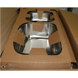 NEW IN BOX STAINLESS STEEL DOUBLE SINK