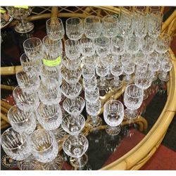 LARGE ESTATE CRYSTAL GLASS COLLECTION
