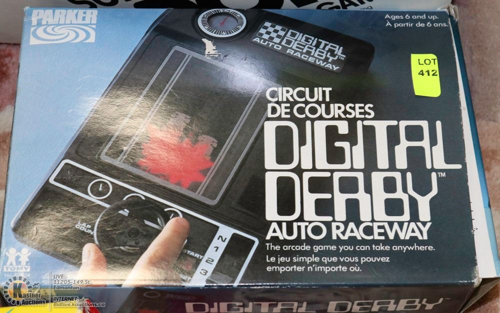 VINTAGE PARKER DIGITAL DERBY AUTO RACEWAY