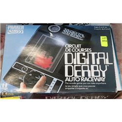 VINTAGE PARKER DIGITAL DERBY AUTO RACEWAY