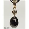 Image 1 : #31-14KT YELLOW GOLD BLK & WHITE DIAMOND PENDANT