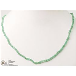 #33-14KT YELLOW GOLD EMERALD NECKLACE