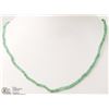 Image 1 : #33-14KT YELLOW GOLD EMERALD NECKLACE